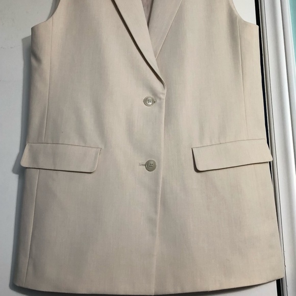 Cream Vest sz Small - Picture 2 of 2
